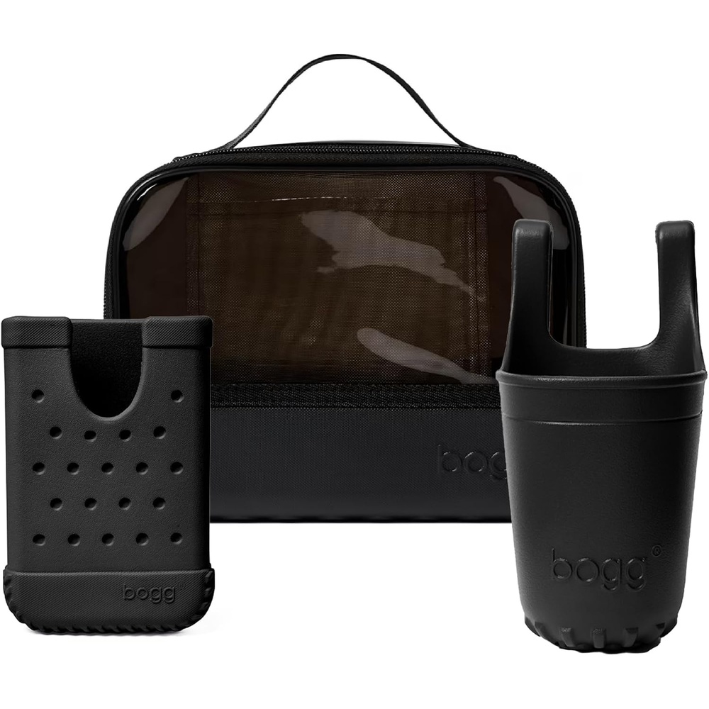 image:imageBOGG BAG Bundle Boggs N Ends Travel Organizer Bevy Beverage Holder Call Me Phone Holder Durable Washable Tipproof Beach Pool Boat Work Sports LBD Black