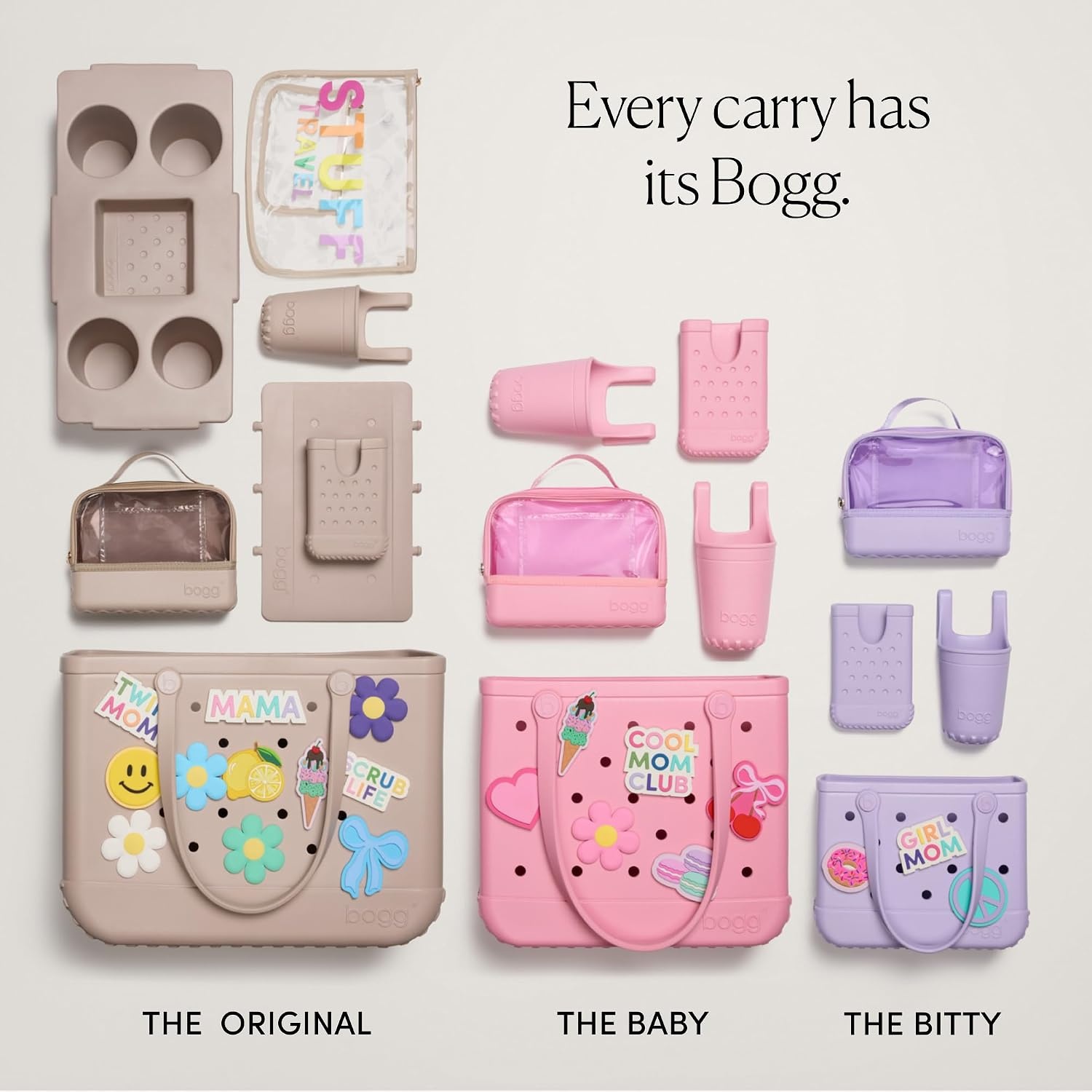 image:imageBOGG BAG Bevy Beverage Holder Call Me Bogg Phone Holder for Shore White Durable Accessory Washable Tote Organizer Beach Pool Boat Work Sports