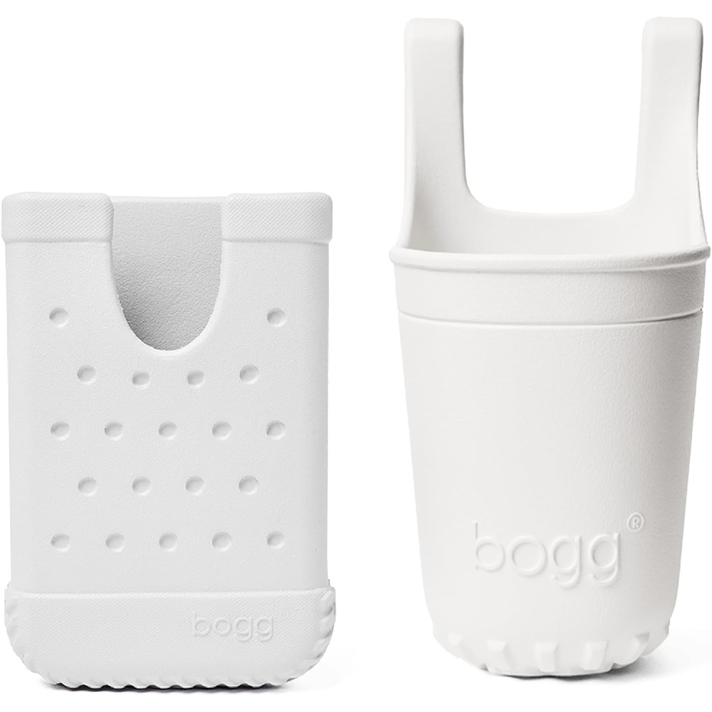 image:imageBOGG BAG Bevy Beverage Holder Call Me Bogg Phone Holder for Shore White Durable Accessory Washable Tote Organizer Beach Pool Boat Work Sports