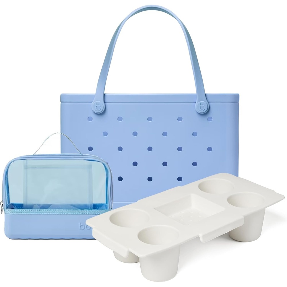 image:imageBOGG BAG Boggs N Ends Travel Organizer Original Large Tote Carolina on My Mind Top o the Bogg to Ya For Shore White Durable Washable Tipproof Beach Pool Boat Work Sports